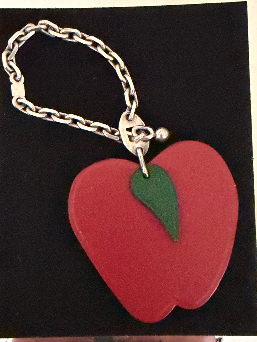 HERMES Hermes Keychain Bag Charm Fruit Apple Seasonal Men Women Red 20499999 - Picture 14 of 16
